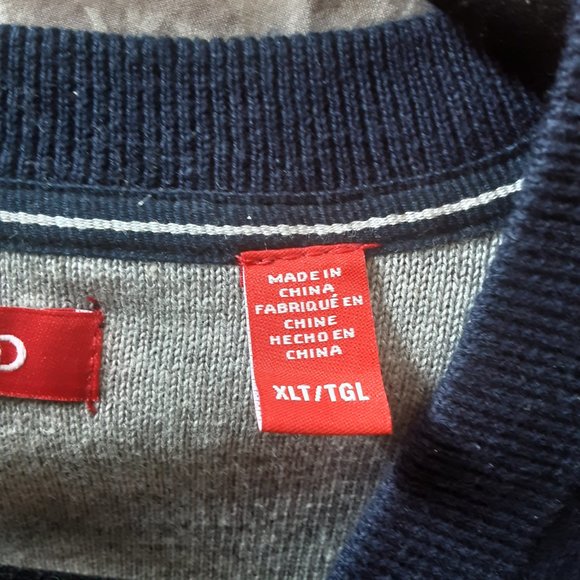 Izod Men's Navy Blue 100% Cotton Vest New! Size XL Tall - Picture 13 of 16